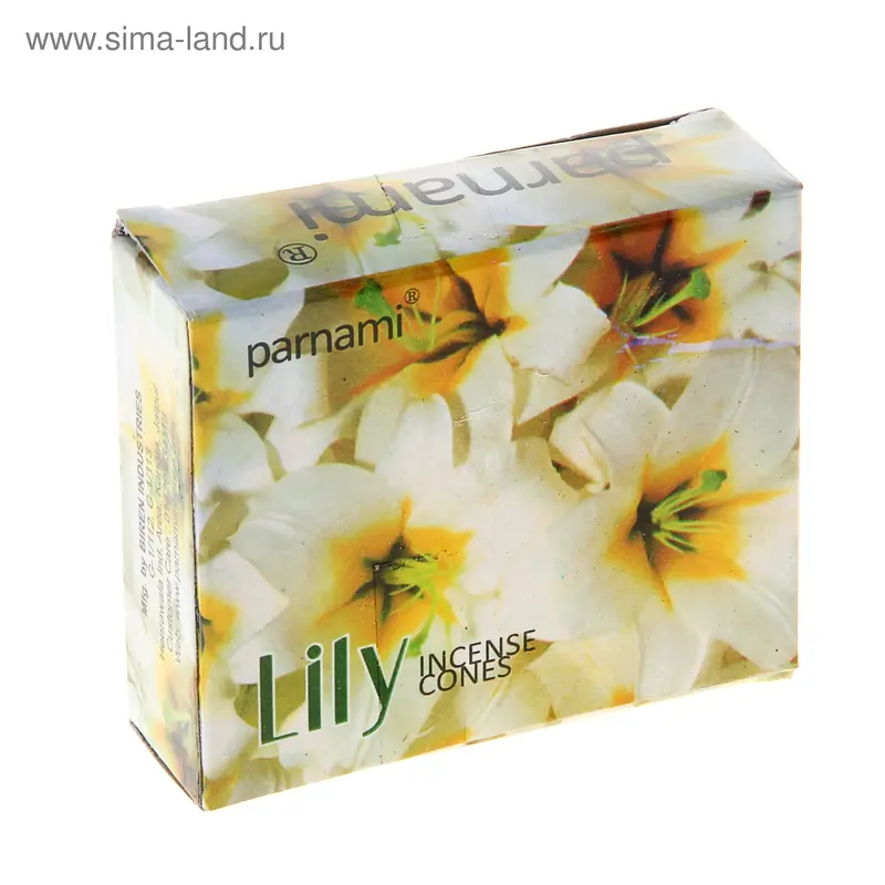 Благовония Parnami Lily Лилия 10 конусов в упаковке