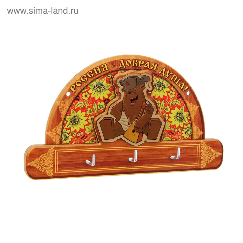 Пано с крючками "Медведь"