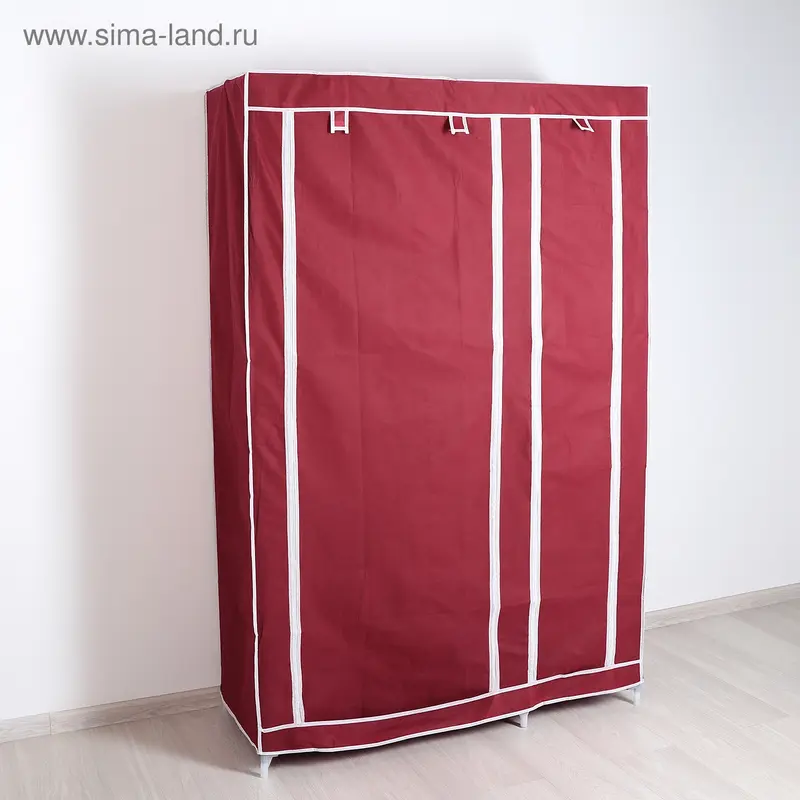 Шкаф для одежды, 108×43×172 см, цвет бордовый