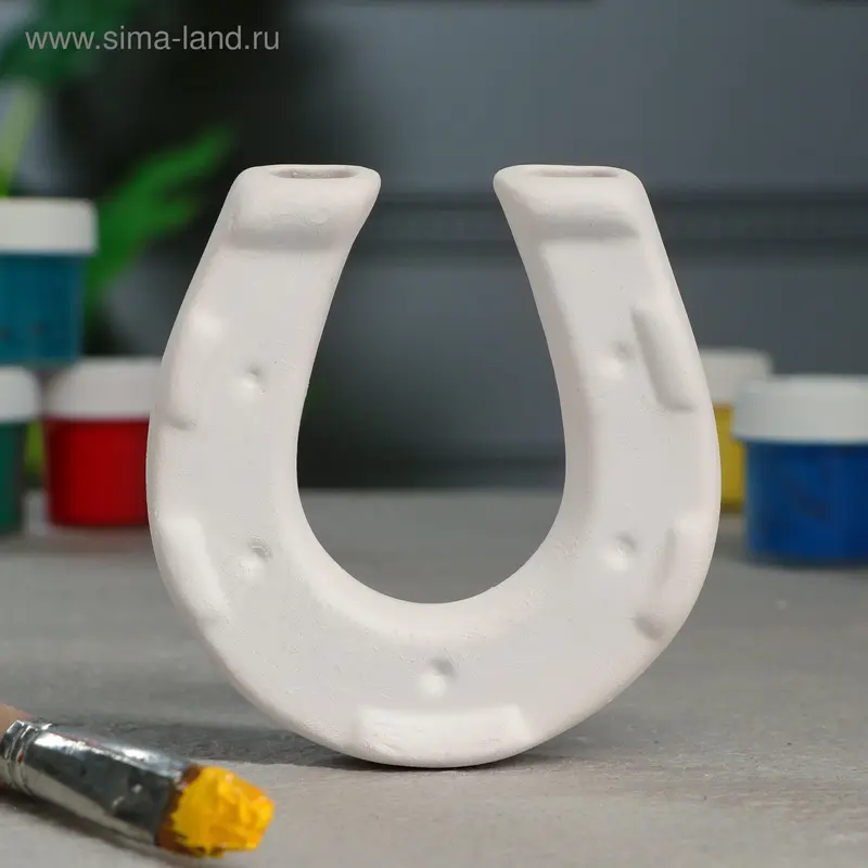 Фигурка-раскраска "Подкова мини", под роспись, 8 см