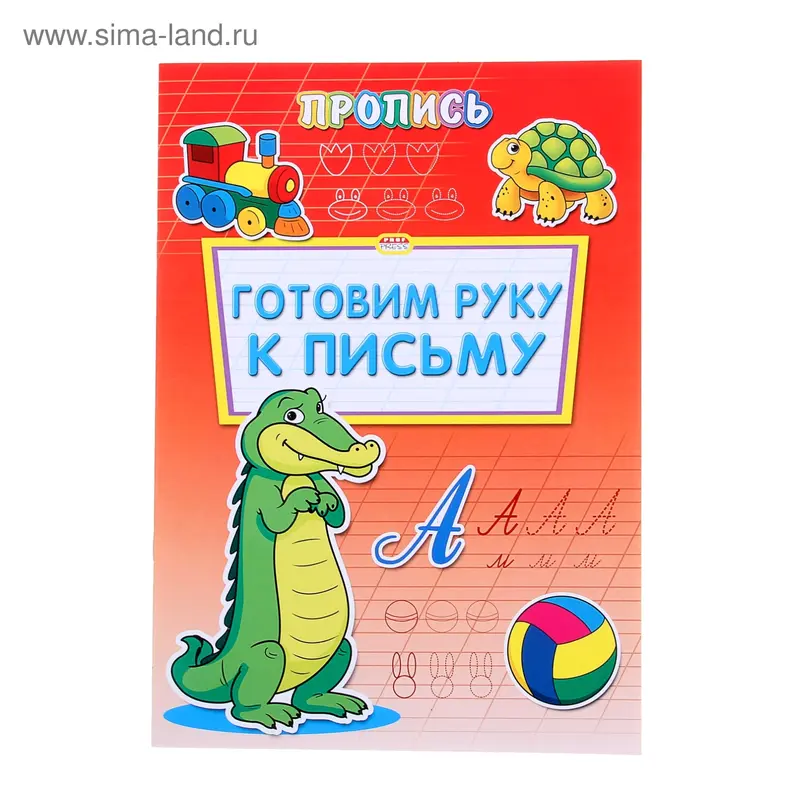 Раскраска-пропись А4 "Готовим руку к письму"