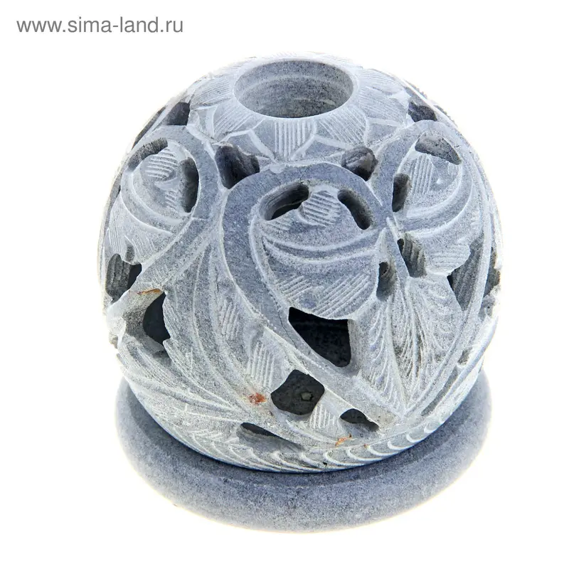 Подсвечник камень 7х7х7,5 см