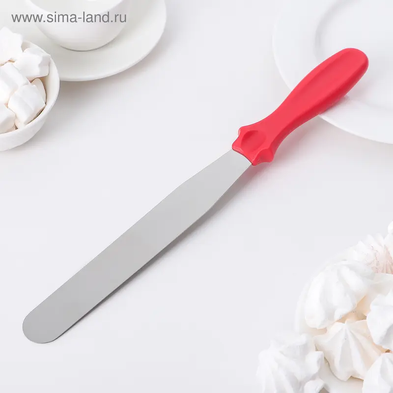 Лопатка-палетка прямая 35,5х3,6 см, ручка МИКС