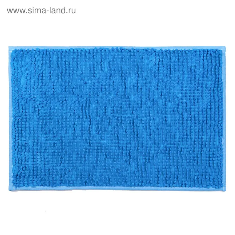 Коврик для дома Доляна «Букли», 40×60 см, цвет голубой