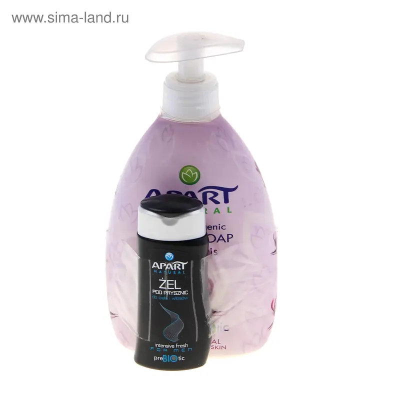 Жидкое мыло APART NATURAL preBIOtic фига и ирис 400 мл + подарок