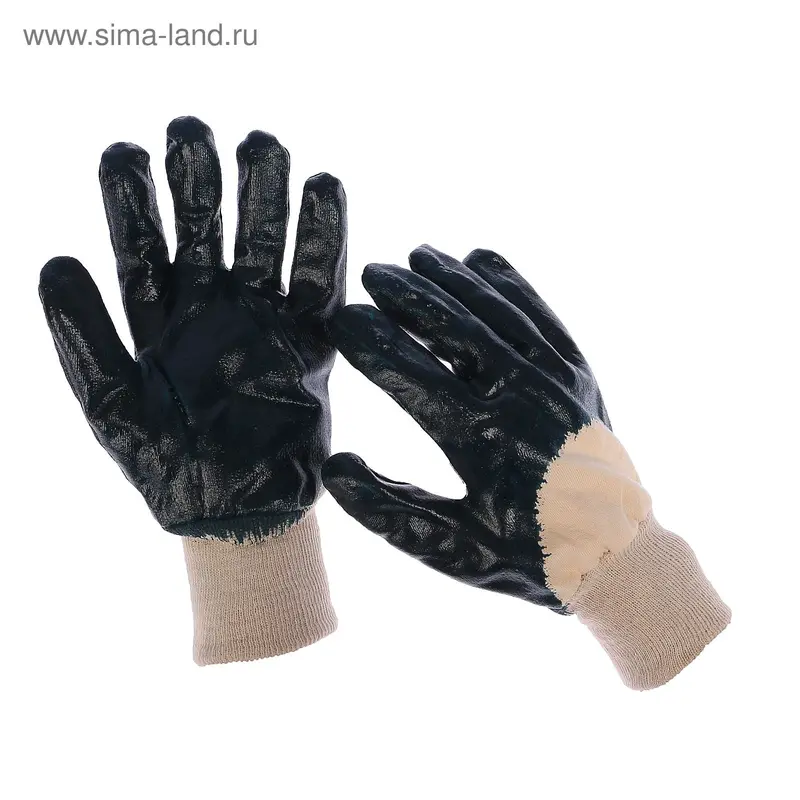 Перчатки Доляна, х/б, с нитриловым обливом, размер 10, Greengo