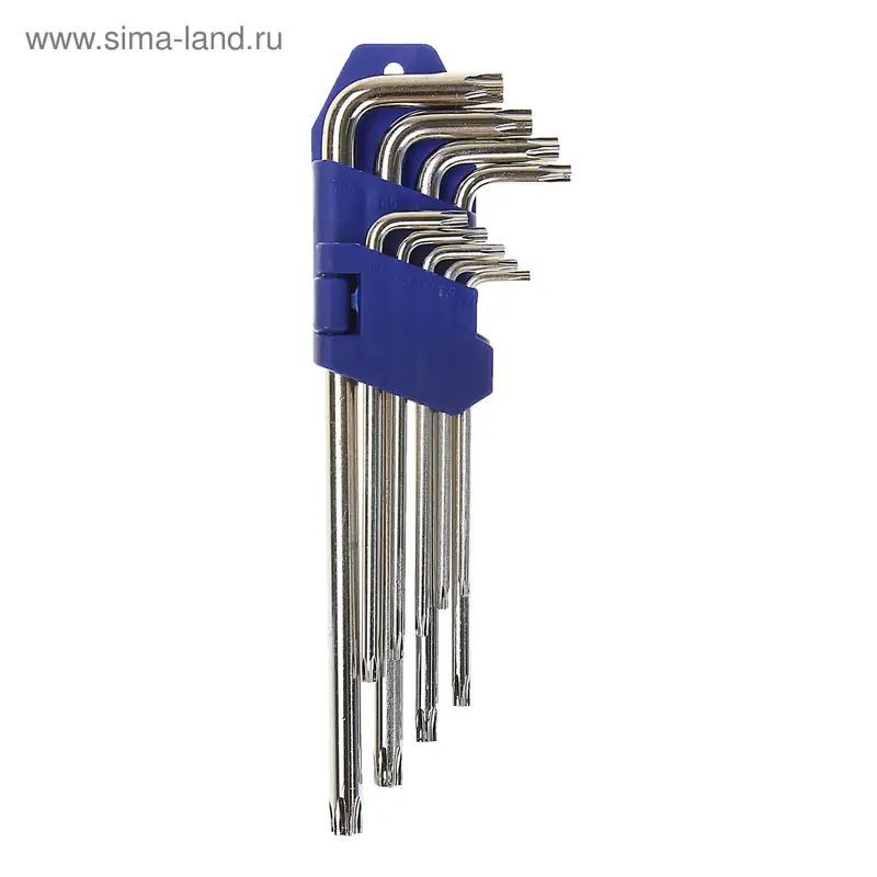 Набор ключей TORX ТУНДРА, T10 - T50, 9 шт., длинные