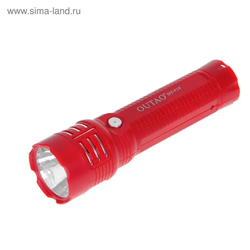 Фонарик аккумуляторный "Полоса" 1 диод, рассеиватель, 220v
