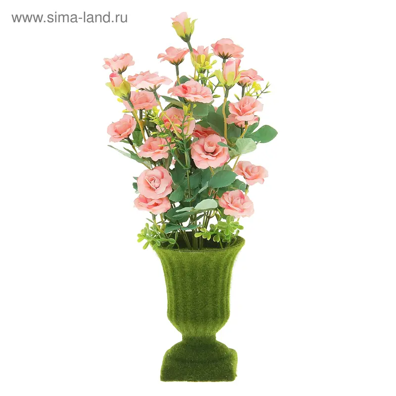 композиция в горшочке болотце 40*9 см розы