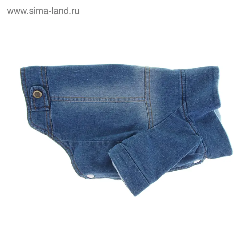 Джинсовая куртка на подкладе, размер XL (ДС - 32 см, ОГ - 44 см)