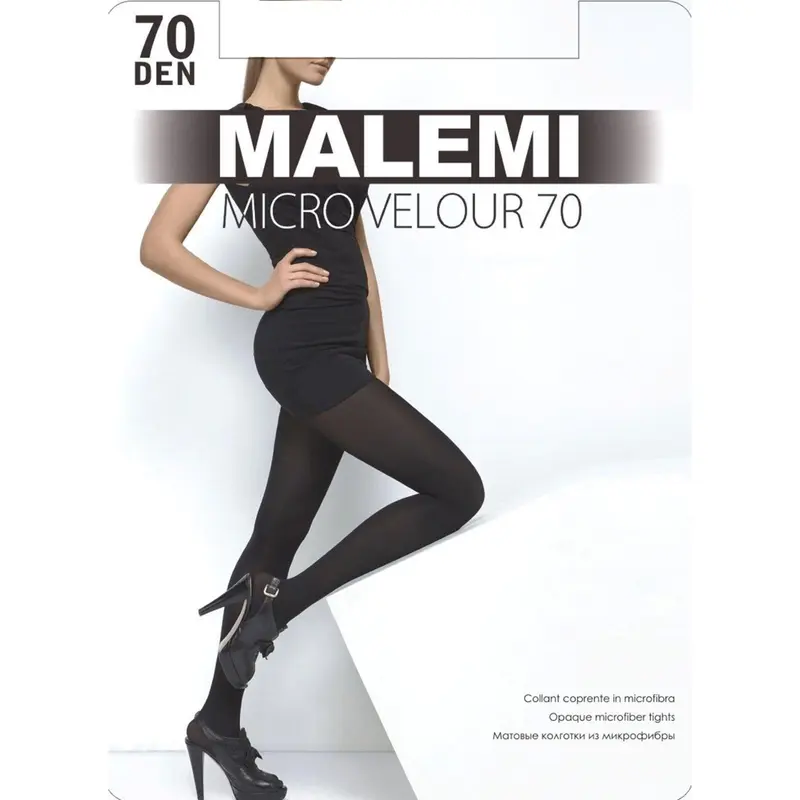 Колготки женские MALEMI Micro Velour 70 den, цвет тёмный загар (chocolate), размер 3