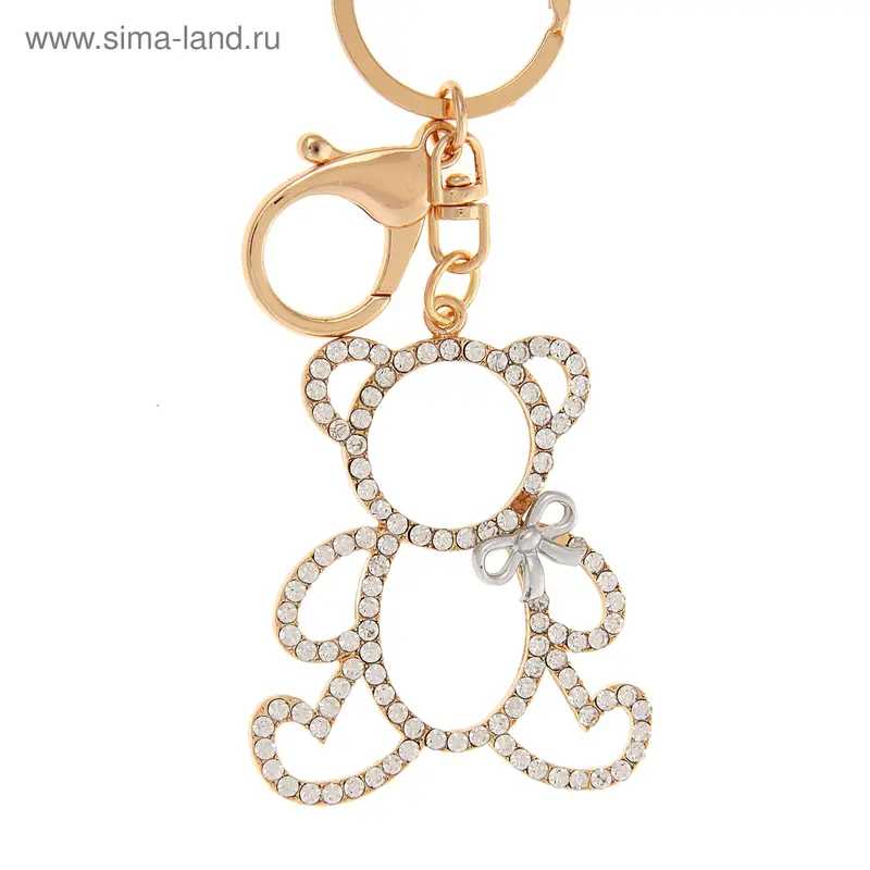 Подвеска для сумки металл "Мишка"