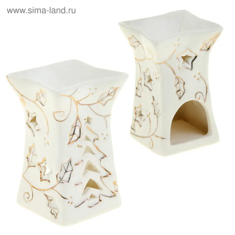 Аромалампа "Ёлочка" 12 x 9 x 9 см, белый