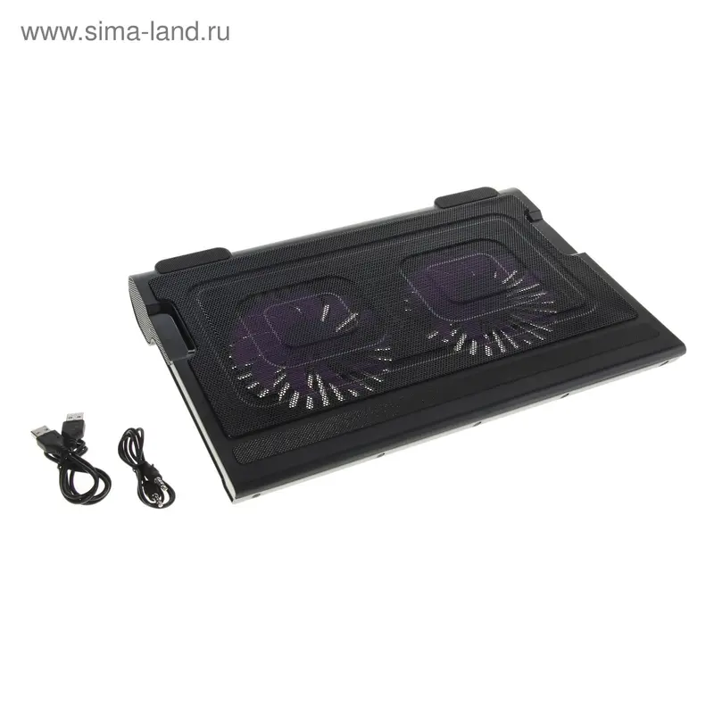 Подставка для охлаждения ноутбука + колонки, 2 кулера, USB
