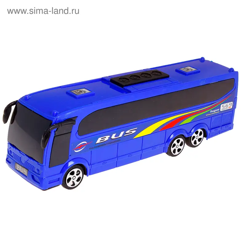 Автобус инерционный "Пассажирский", цвета МИКС