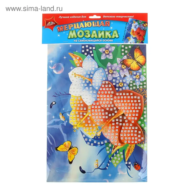 Самоклеющаяся мозаика "Цветы"