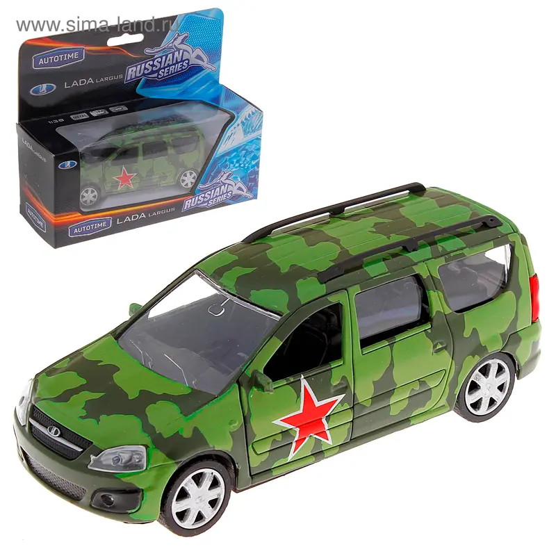 Модель машины армейская "Lada Largus", масштаб 1:38