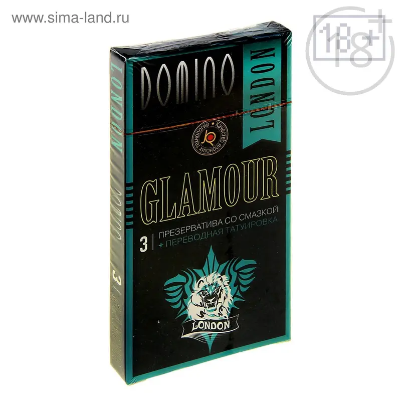 Презервативы «Domino» Glamour London + Тату, 3 шт