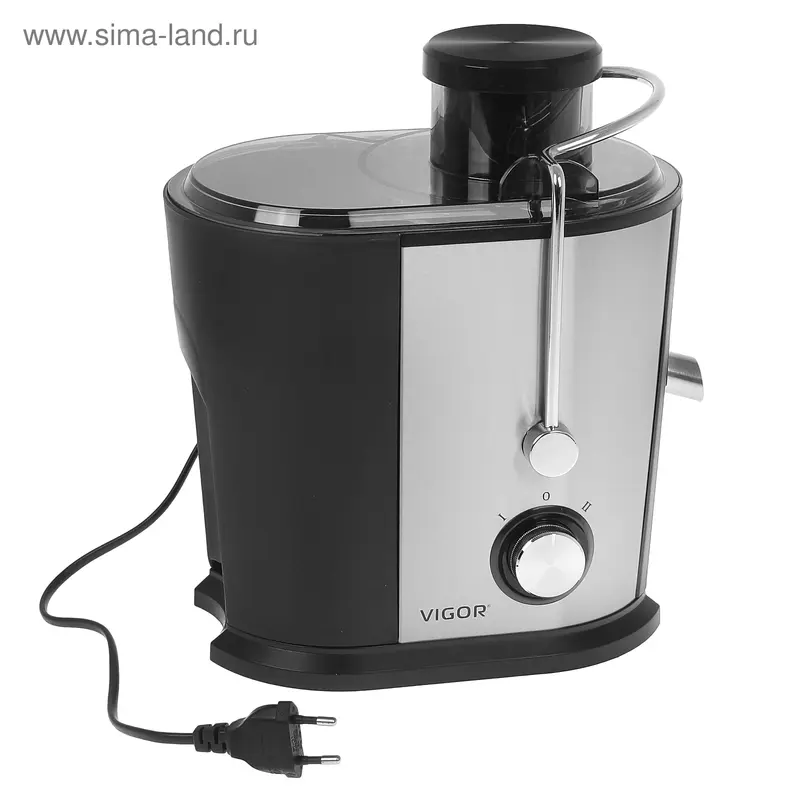 Соковыжималка Vigor HX-3221, 500 Вт, 1.5 л, серебристая