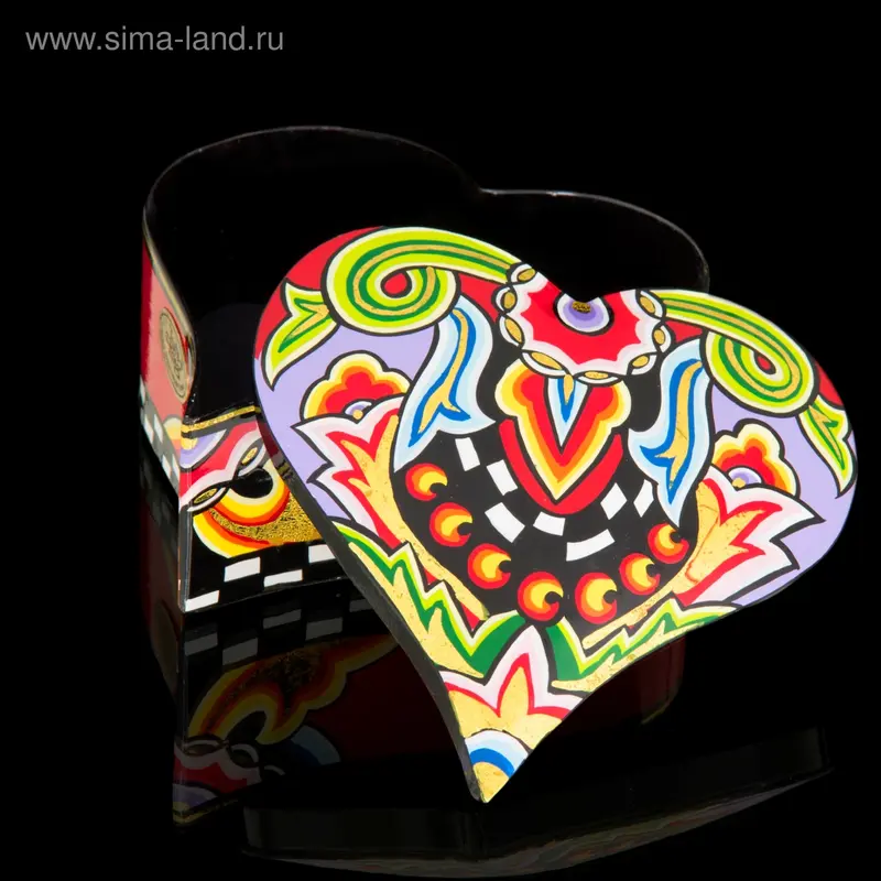 Шкатулка "Сердце" Томаса Хоффмана, 15 × 7 см