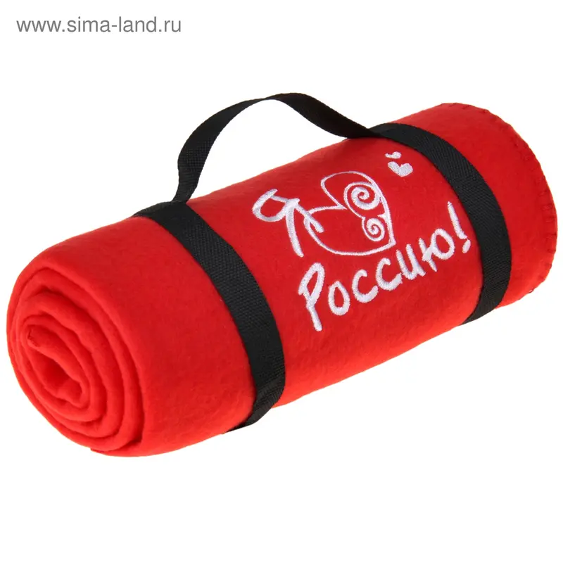 Плед "Collorista" Я люблю Россию, 100% п/э флис 180 гр/м2
