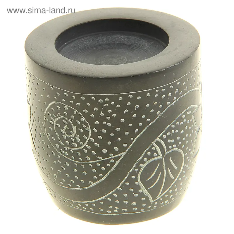 Подсвечник из камня "Цветок" 6,4х6,4х6,4 см