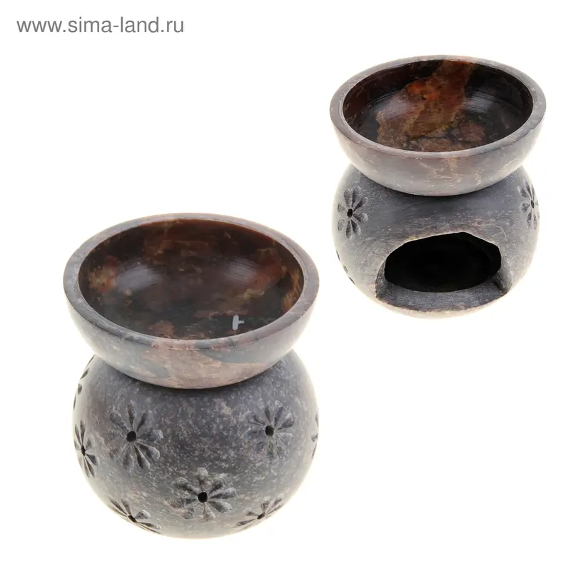 Аромалампа из камня "Ромашки" 10х9х9 см