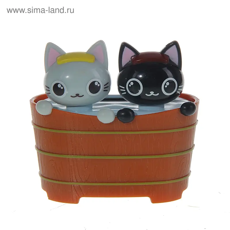Маятник пластик "2 котёнка в ведерке" 7х6,5х7,5 см