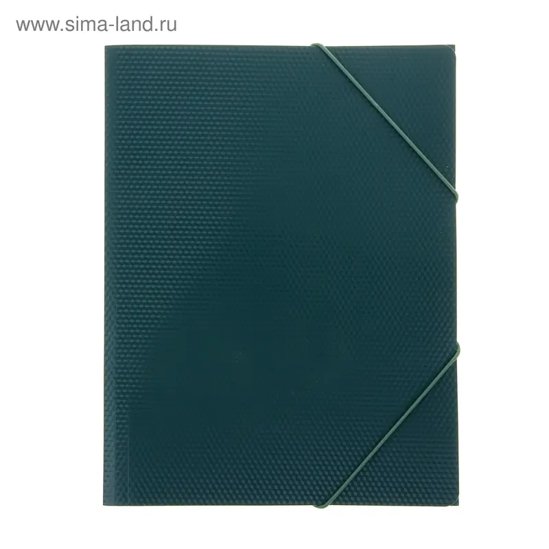 Папка на резинке А4 DIAMOND темно зеленый, EK 14803