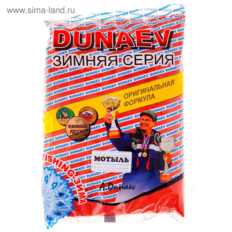 Прикормка зим. "DUNAEV" Ice Premium Мотыль 0.9кг