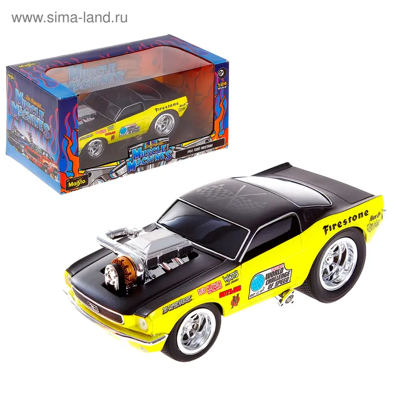 Модель машины Ford серия - Muscle Machines, масштаб 1:24, МИКС
