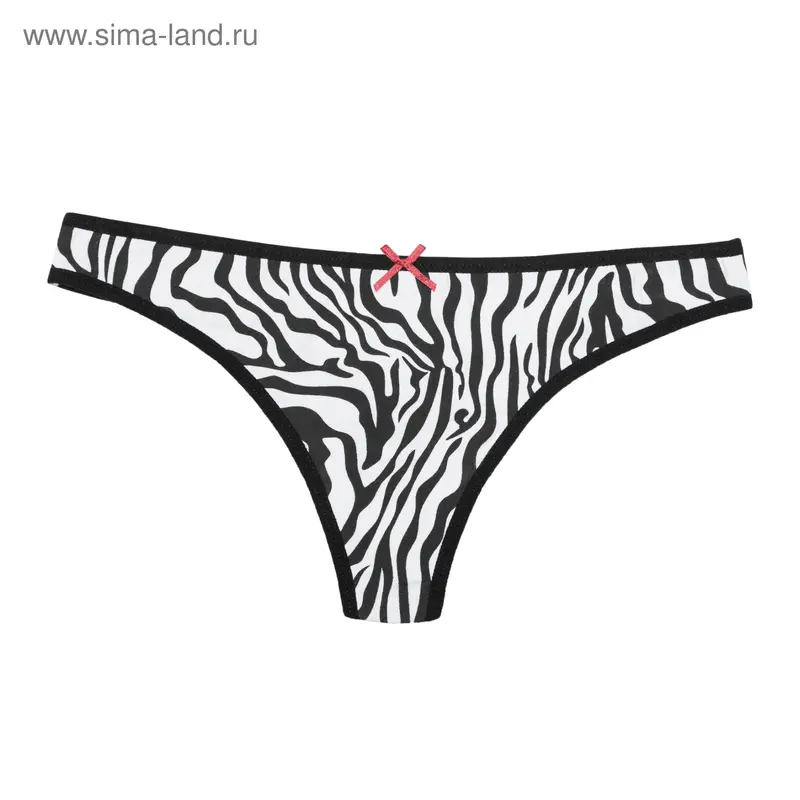 Трусы женские стринги INNAMORE IM1D311360 Zebra, р-р 4 (46)
