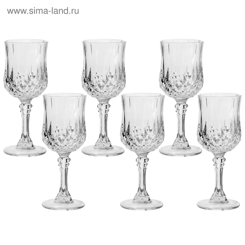 Набор рюмок 6 шт, 120 мл, Longchamp
