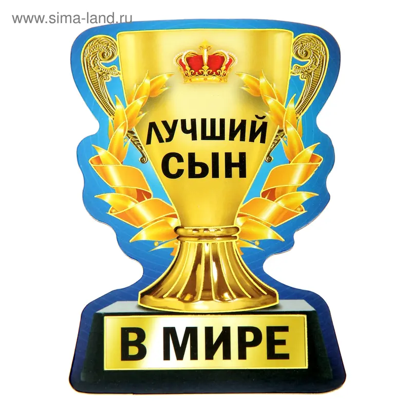 Магнит-кубок "Лучший в мире сын"