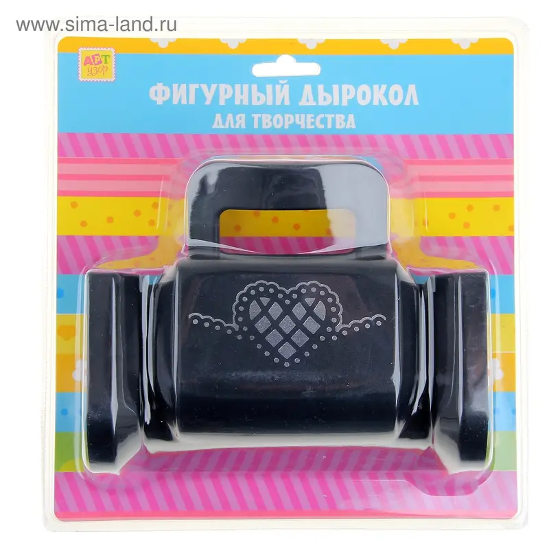 Дырокол фигурный для углов "Ажурное сердце" 13,2х16,2х9,7 см