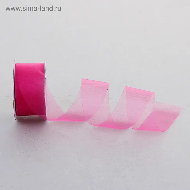 Лента из органзы, цвет малиновый