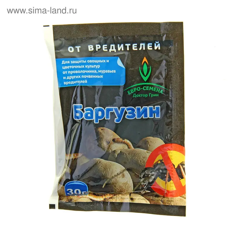 Средство от проволочника, муравьев и др. вредителей Баргузин, 30 г