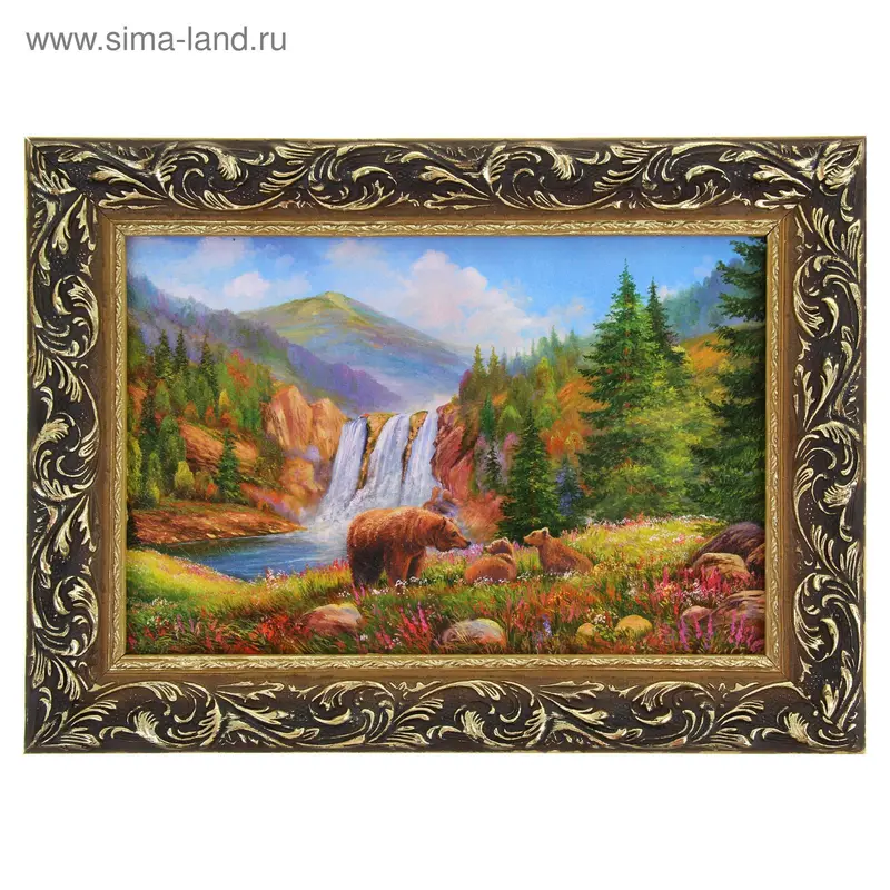 Картина "Медведь" 25*37 см