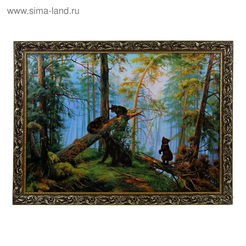 Картина "Медвежата" 57х77 см
