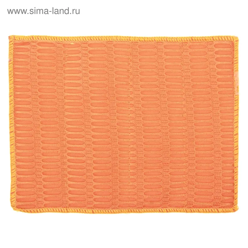 Салфетка микрофибра со скрабером плотная, 18×23 см, цвет МИКС