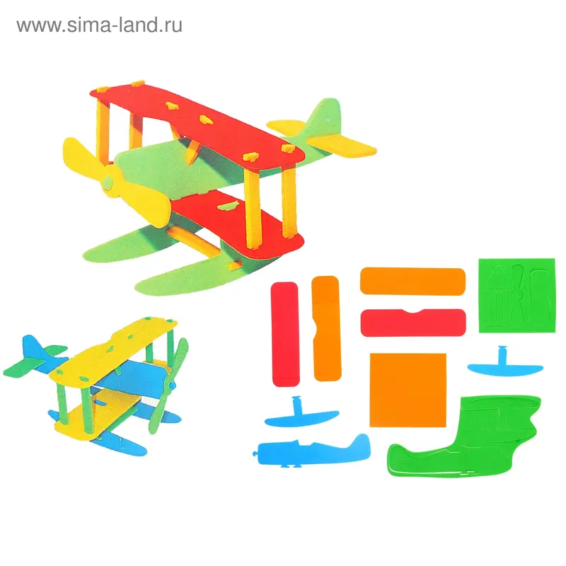 Аппликация 3D "Самолетик" (набор 2 шт)