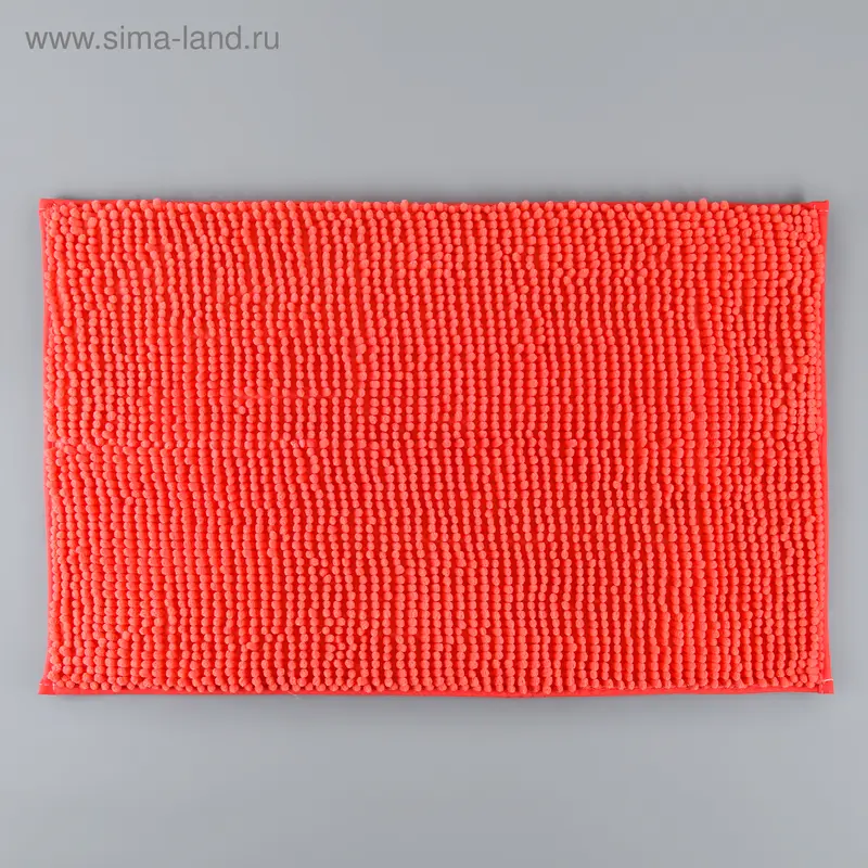 Коврик для дома Доляна «Букли», 50×80 см, цвет коралловый