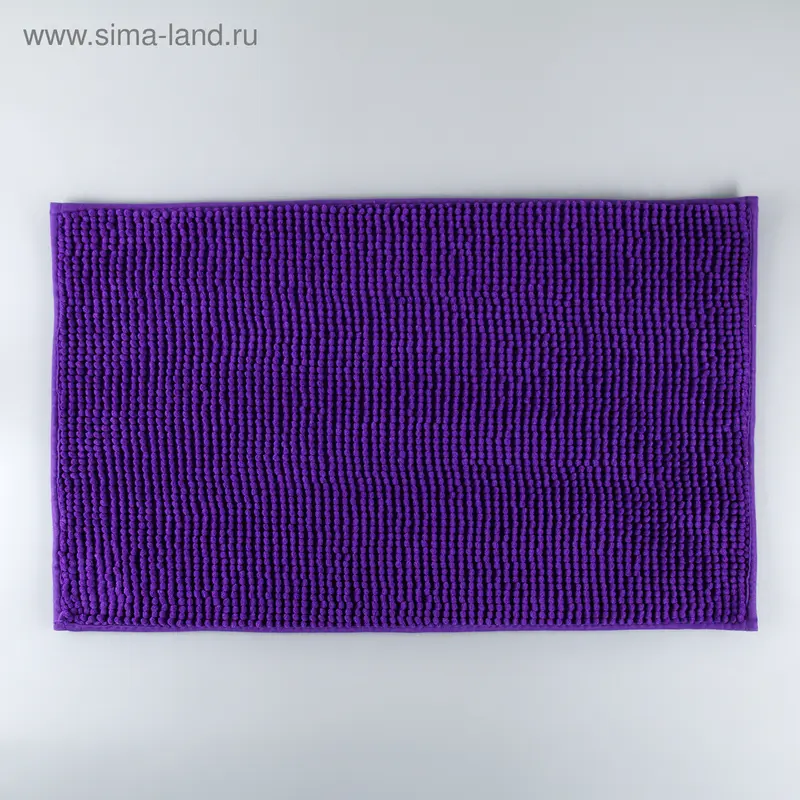 Коврик для дома Доляна «Букли», 50×80 см, цвет фиолетовый