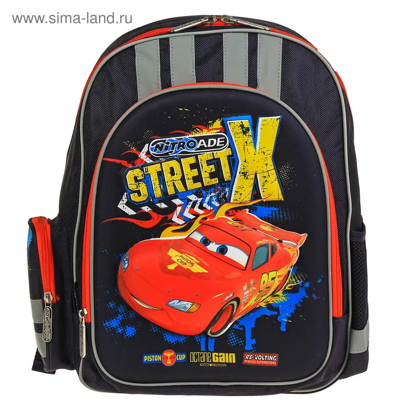 Рюкзак Disney Cars 38*29*13, для мальчика, синий