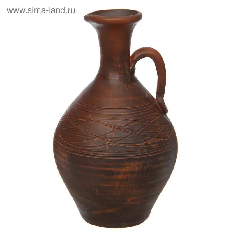 Кувшин "Тыква" широкий, гончарный, 2,4 л, микс
