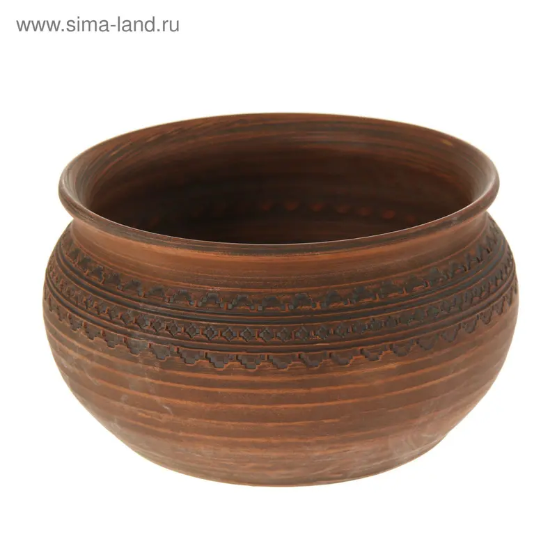 Ёмкость для хранения средняя, красная глина, 2,5 л