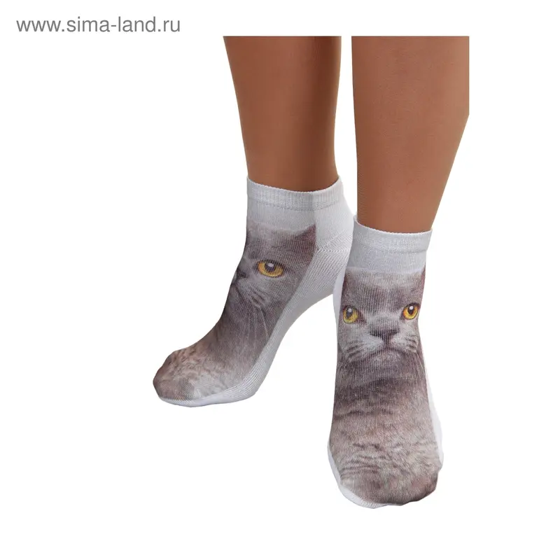 Носки женские "Кошка", р-р 36-39