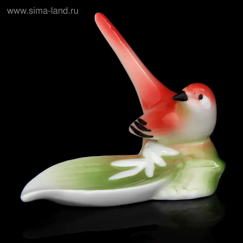 Сувенир подставка д/колец "Птица яркая" 10,5х4,5х8,5 см