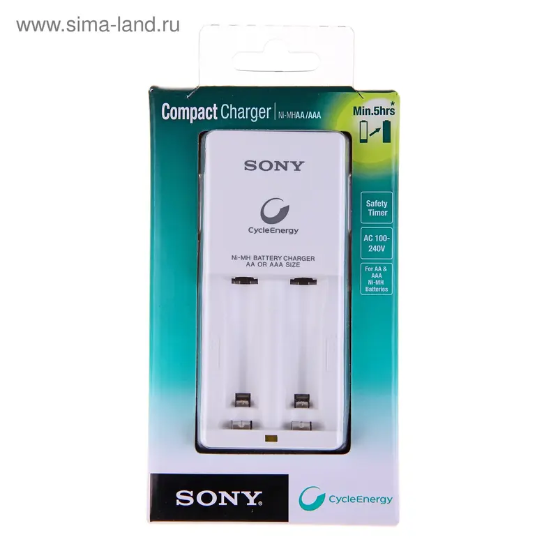 Зарядное устройство Sony AA/AAA Compact w/o NEW [BCG34HWN]
