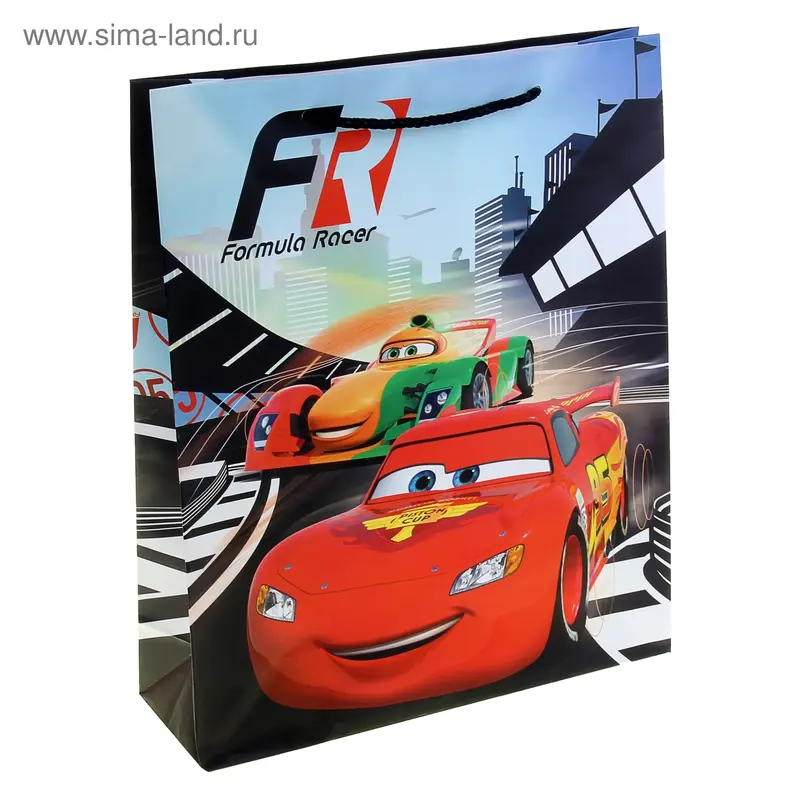 Пакет подарочный "Тачки" 28х34 см, Disney Cars
